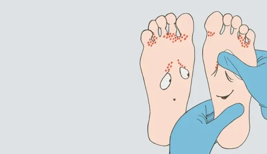 Friske og syke føtter